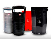 billiga papperskorgar utomhus